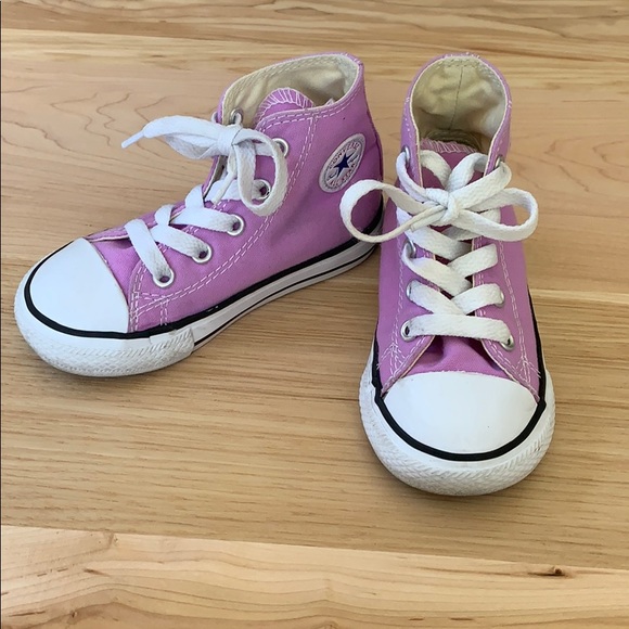 purple high top converse toddler